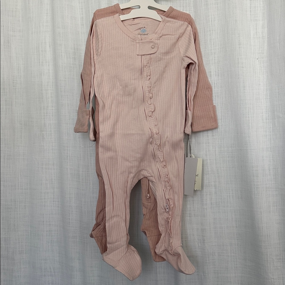 Cloud Island Pink Ribbed Sleep 'N Play